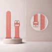 Apple Watch Series 10 42mm Coral Silicone Band Pin Buckle - 3