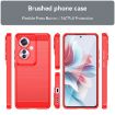 OPPO F25 Pro 5G Red Carbon Fiber Brushed Texture TPU Phone Case - 2