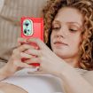 OPPO Reno11 Global Red Carbon Fiber Brushed Texture TPU Phone Case - 7