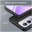OPPO A3 Black TPU Phone Case - Carbon Fiber Brushed Texture Cover - 6