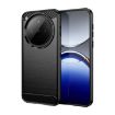 OPPO Find X8 Phone Case - Black Carbon Fiber Brushed Texture TPU Cover - 1