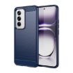 OPPO Reno12 Global Blue Carbon Fiber Brushed TPU Phone Case - 1