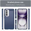OPPO Reno12 Global Blue Carbon Fiber Brushed TPU Phone Case - 2