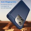 OPPO A5 Energy 5G Blue TPU Phone Case - Carbon Fiber Brushed Texture - 3