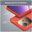 OPPO A5 Pro 5G Red Carbon Fiber Brushed Texture TPU Phone Case - 6