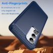 OPPO A5 4G Global Blue Carbon Fiber Brushed TPU Phone Case - 3