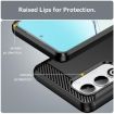OPPO A5 5G Black Carbon Fiber Brushed Texture TPU Phone Case - 6