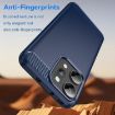OPPO Reno14 Pro Global Blue Carbon Fiber Brushed TPU Phone Case - 3