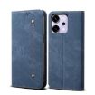 OPPO Reno14 Pro 5G Denim Texture Flip Leather Case - Blue - 1