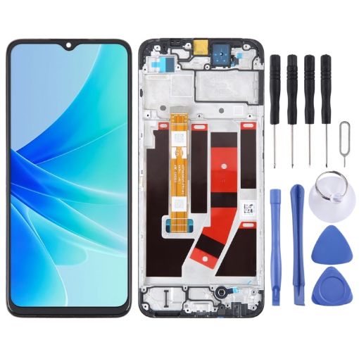 OPPO A57e OEM LCD Screen Digitizer Assembly with Frame Replacement - 1