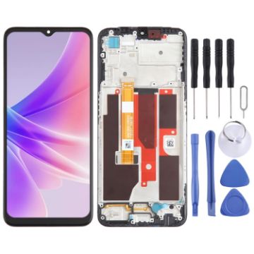 OPPO A56s OEM LCD Screen Digitizer Assembly with Frame Replacement - 1