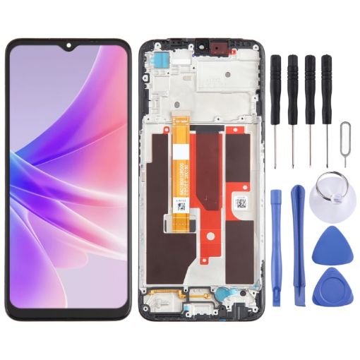 OPPO A56s OEM LCD Screen Digitizer Assembly with Frame Replacement - 1