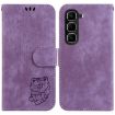 Infinix Hot 50 Pro 4G Purple Leather Embossed Phone Case - 1