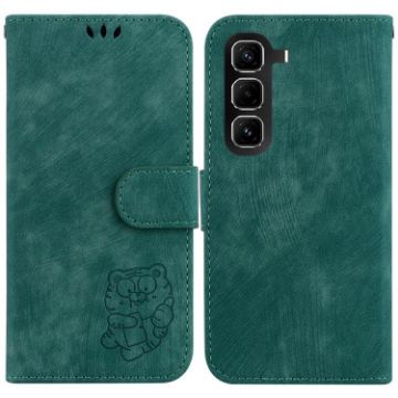 Infinix Hot 50 Pro+ 4G Green Leather Embossed Phone Case - 1