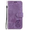 Infinix Hot 50 Pro+ 4G Purple Leather Embossed Phone Case - 3