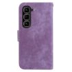 Infinix Hot 50 Pro+ 4G Purple Leather Embossed Phone Case - 4