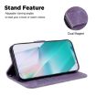 Infinix Hot 50 Pro+ 4G Purple Leather Embossed Phone Case - 6