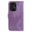 Infinix Note 50 Pro+ Purple Little Tiger Embossed Leather Phone Case - 4