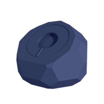 Diamond-shaped 2 in 1 Wireless Charging Silicone Base - Blue - 1