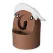 Bear Shaped Silicone Charging Base for Apple Watch Series - Brown - 1