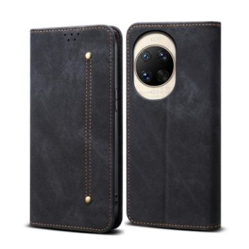 Huawei nova 14 Pro Black Denim Texture Leather Phone Case - 1