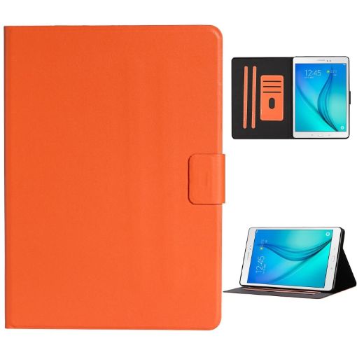 Samsung Galaxy Tab A 8.0 T350/T355C Orange Leather Case with Card Slots - 1