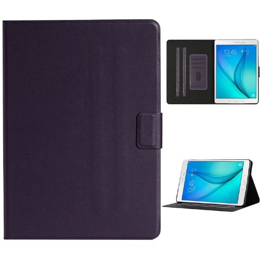 Samsung Galaxy Tab A 8.0 T350/T355C Purple Leather Case with Card Slots - 1