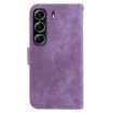 Tecno Camon 40 Little Tiger Embossed Leather Case - Purple - 4