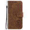 Tecno Camon 40 Pro 4G Brown Leather Embossed Phone Case - 3