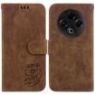 Tecno Spark 30 4G Brown Leather Embossed Phone Case - Little Tiger - 1