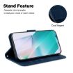 Tecno Spark 30 4G Dark Blue Embossed Leather Phone Case - 6