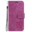 Tecno Spark 30 4G Rose Red Little Tiger Embossed Leather Case - 3