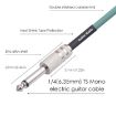 Mono 6.35mm Male to Male Electric Guitar Audio Cable 1m - 3045GR - 3