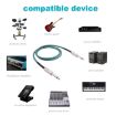 Mono 6.35mm Male to Male Electric Guitar Audio Cable 1m - 3045GR - 4