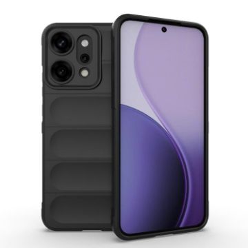 OPPO Reno14 Pro Global Magic Shield TPU Flannel Case - Black - 1
