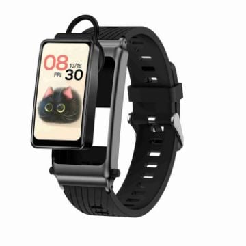 K80 1.57" Smart Watch with Detachable Earphone & Bluetooth Call, Black - 1