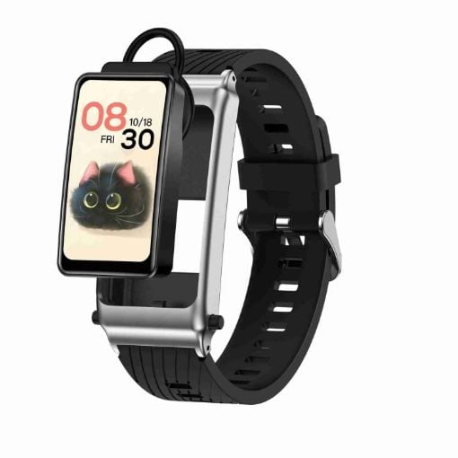 K80 1.57" Silver Smart Watch with Detachable Earphone & Bluetooth Call - 1