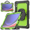 Samsung Galaxy Tab S9+/S10+ Silicone Hybrid Case with Handle - Yellow Green - 1