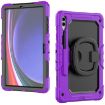 Samsung Galaxy Tab S9+/S10+ Silicone Hybrid Tablet Case with Handle - Purple - 2