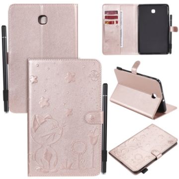 Samsung Galaxy Tab A8.0 (2018) T387 Rose Gold Leather Case with Holder - 1