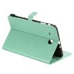 Samsung Galaxy Tab E9.6 T560 Green Cat Bee Embossed Leather Case - 5