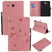 Samsung Galaxy Tab E9.6 T560 Pink Shockproof Leather Case with Holder - 1