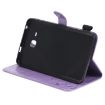 Samsung Galaxy Tab A7.0 T280 Purple Cat Bee Embossed Leather Case - 6