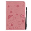 Samsung Galaxy Tab A8.0 T350 Pink Leather Case with Holder & Card Slots - 2