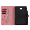 Samsung Galaxy Tab A8.0 T350 Pink Leather Case with Holder & Card Slots - 4