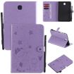 Samsung Galaxy Tab A8.0 T350 Purple Leather Case with Holder & Slots - 1