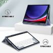 Samsung Galaxy Tab S9+ Lavender Purple Acrylic 3-Fold Leather Case - 2