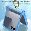 Samsung Galaxy Z Flip7 5G Silicone Case with Ring Holder - Transparent Black - 7