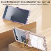 Samsung Galaxy Z Flip7 5G Silicone Case with Ring Holder - Transparent Orange - 6