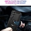 Samsung Galaxy A35 5G Shockproof TPU + PC Case with Holder - Black - 5